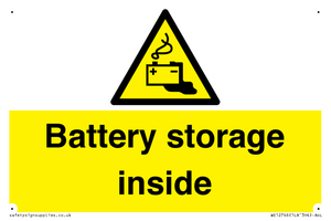 Battery storage inside